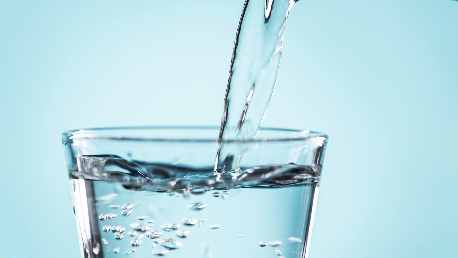 Glass of drinking water - municipal water use