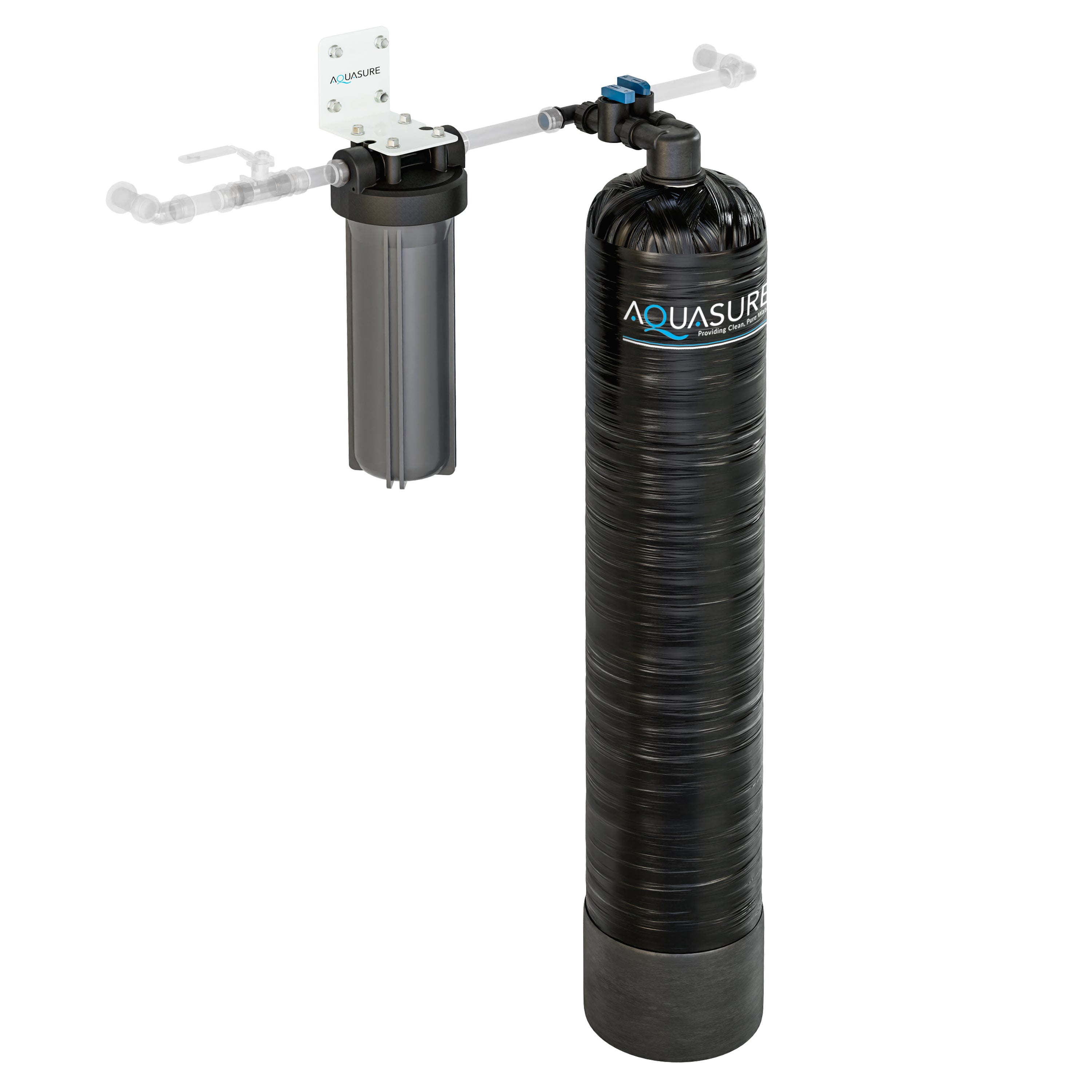 Serene Series | 10 GPM Whole House Salt-Free Water Conditioning/Softening System with Triple Purpose Pre-Filter