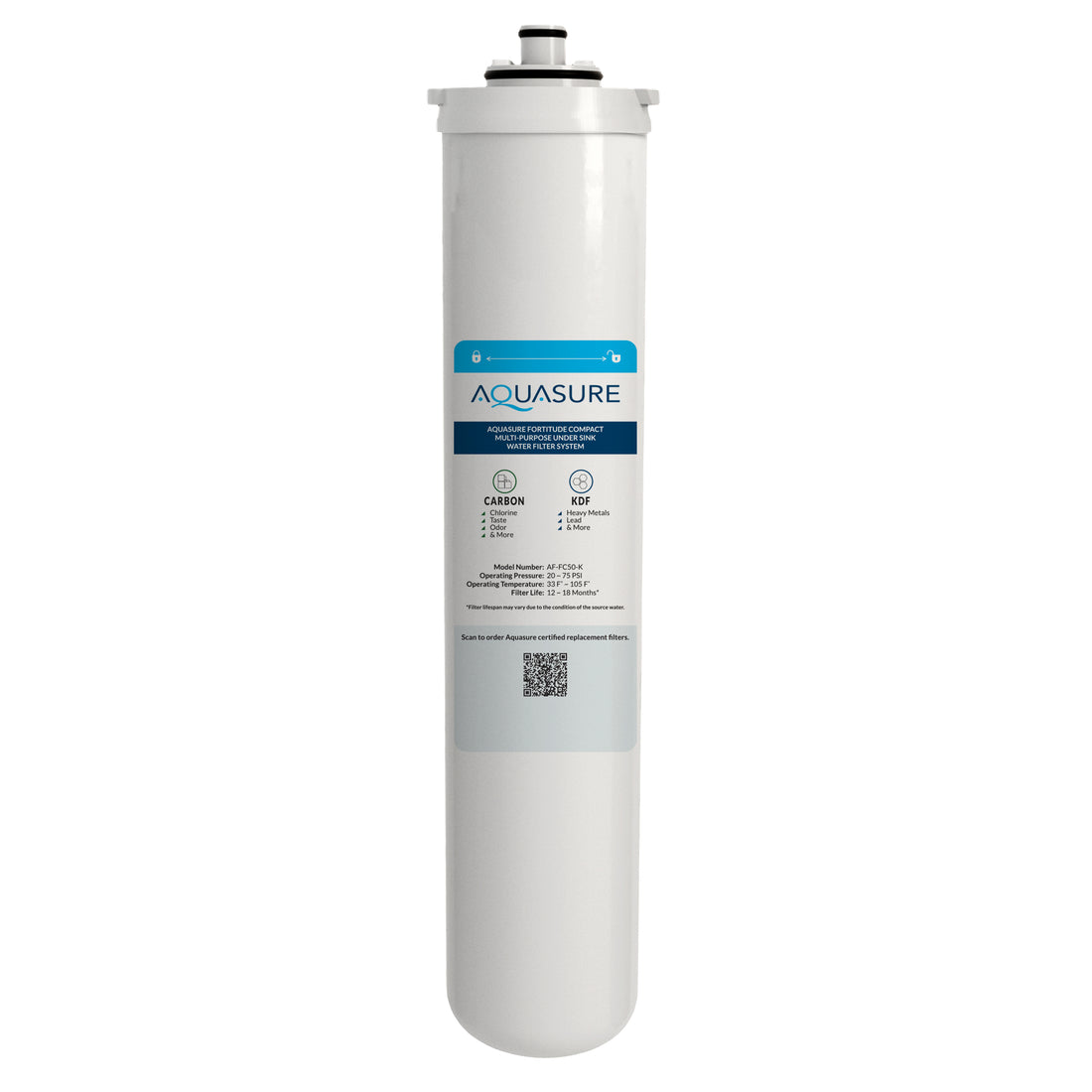 Fortitude Compact | Replacement Filter with Carbon/KDF media