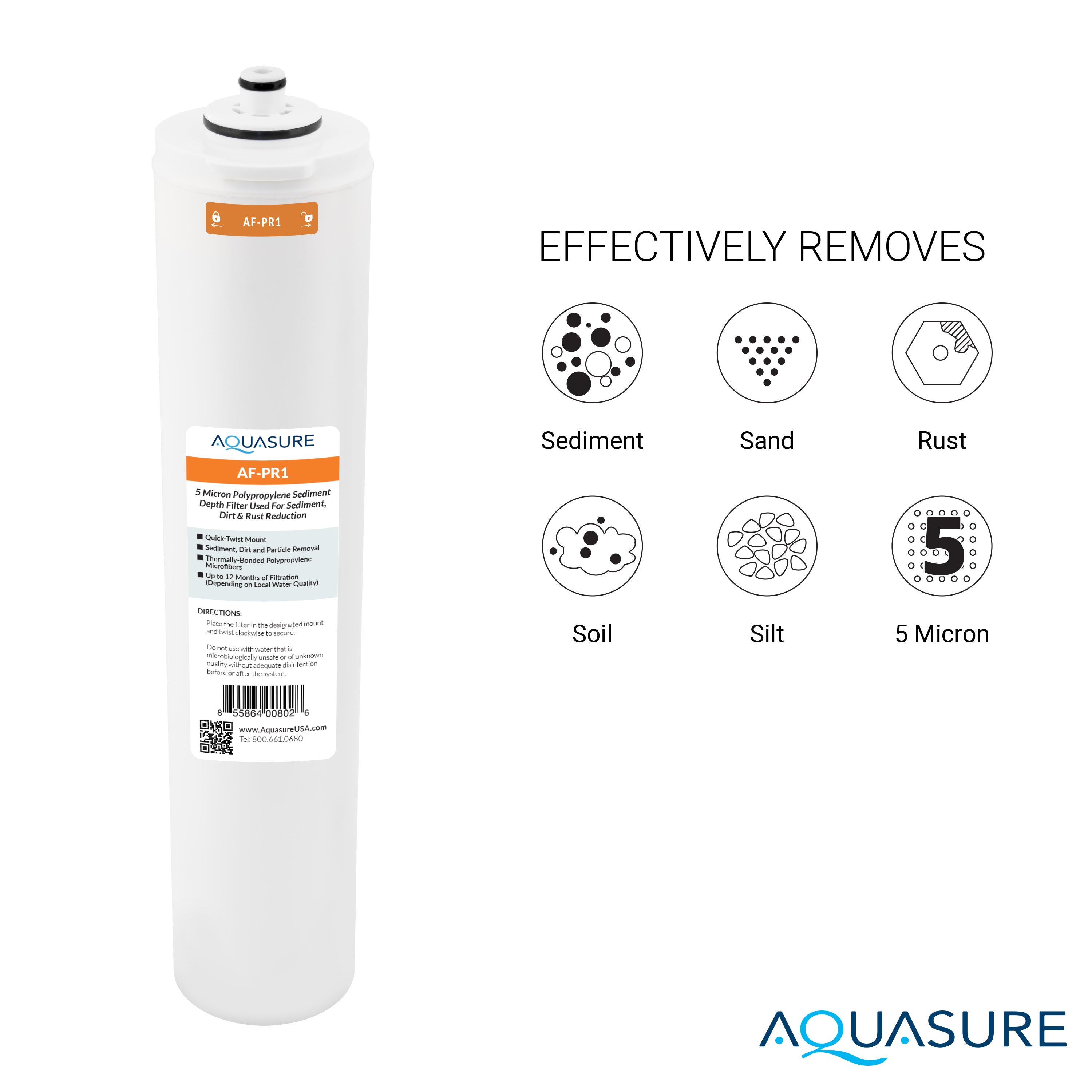 Premier Series | Complete 4-Stage 100 GPD Filter Replacement Cartridge Bundle Set for AS-PR100