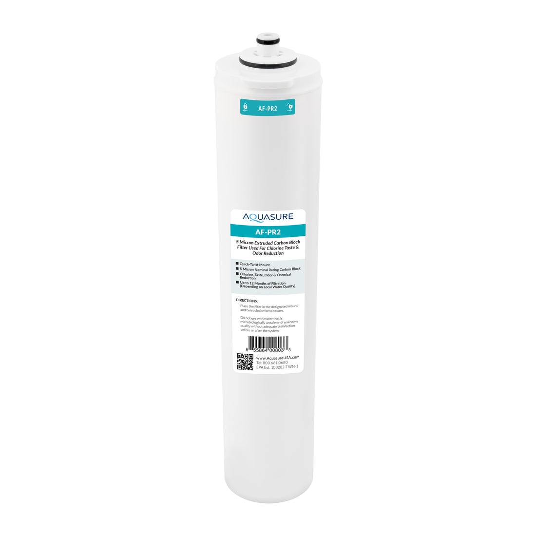Premier Series | Stage 2 Carbon Block RO Water Filter Replacement Cartridge for AS-PR75/AS-PR100