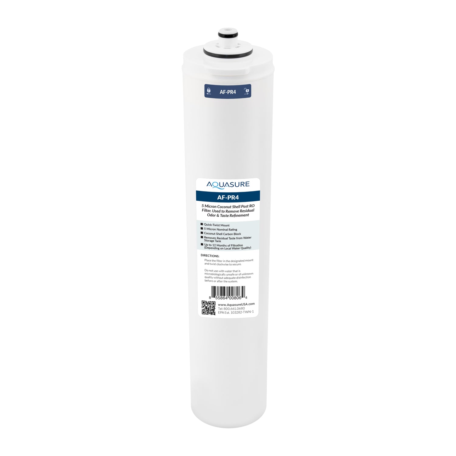 Premier Series Filter | 4th Stage Coconut Carbon Shell Post-Filter