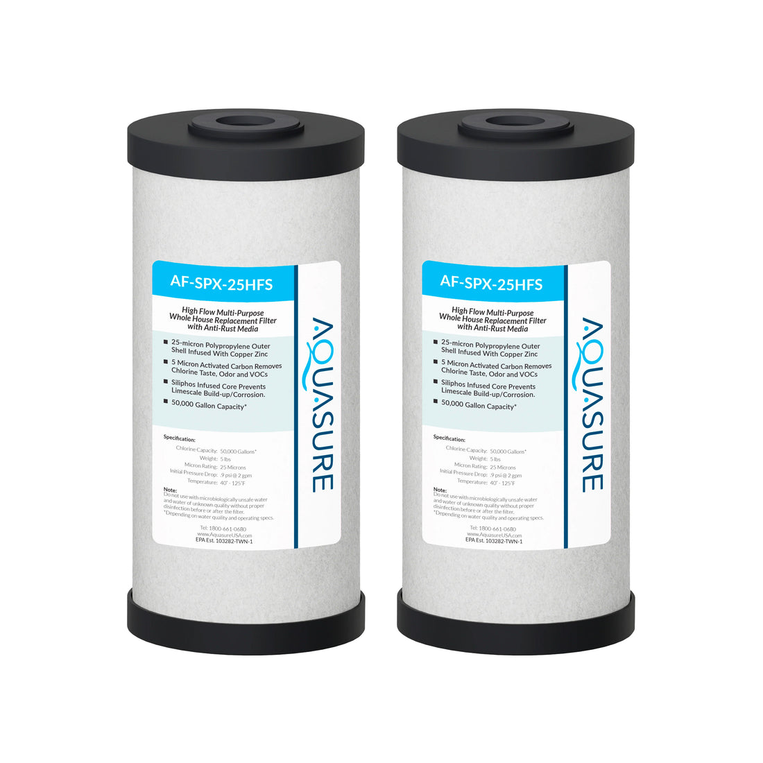 Fortitude V2 Multi-Purpose Replacement Filter Cartridge with Siliphos - Standard (2-Pack)