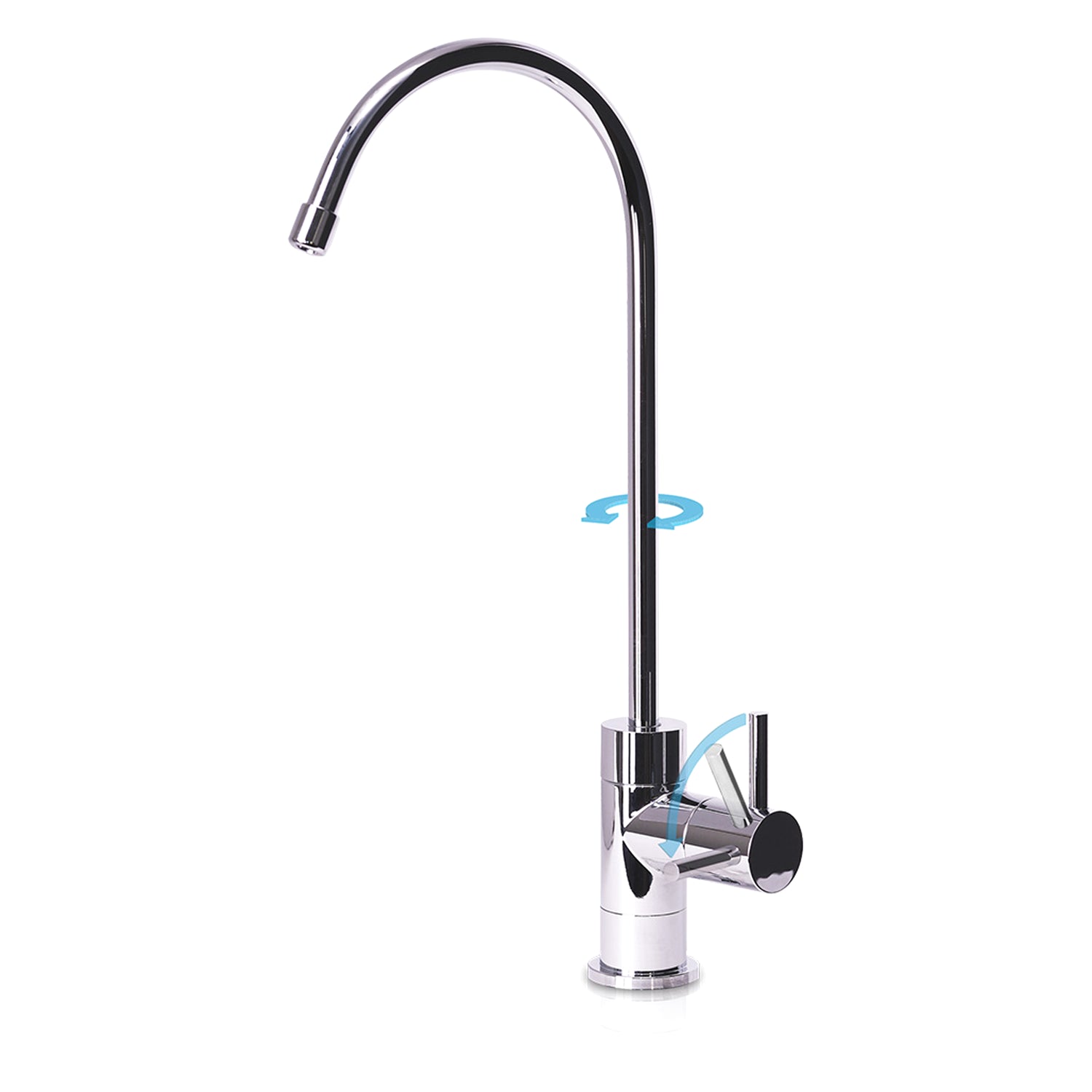 Designer Series | Contemporary Style NSF Certified Lead-Free Drinking Water Designer Faucet with Ceramic Disc Valve (Chrome)
