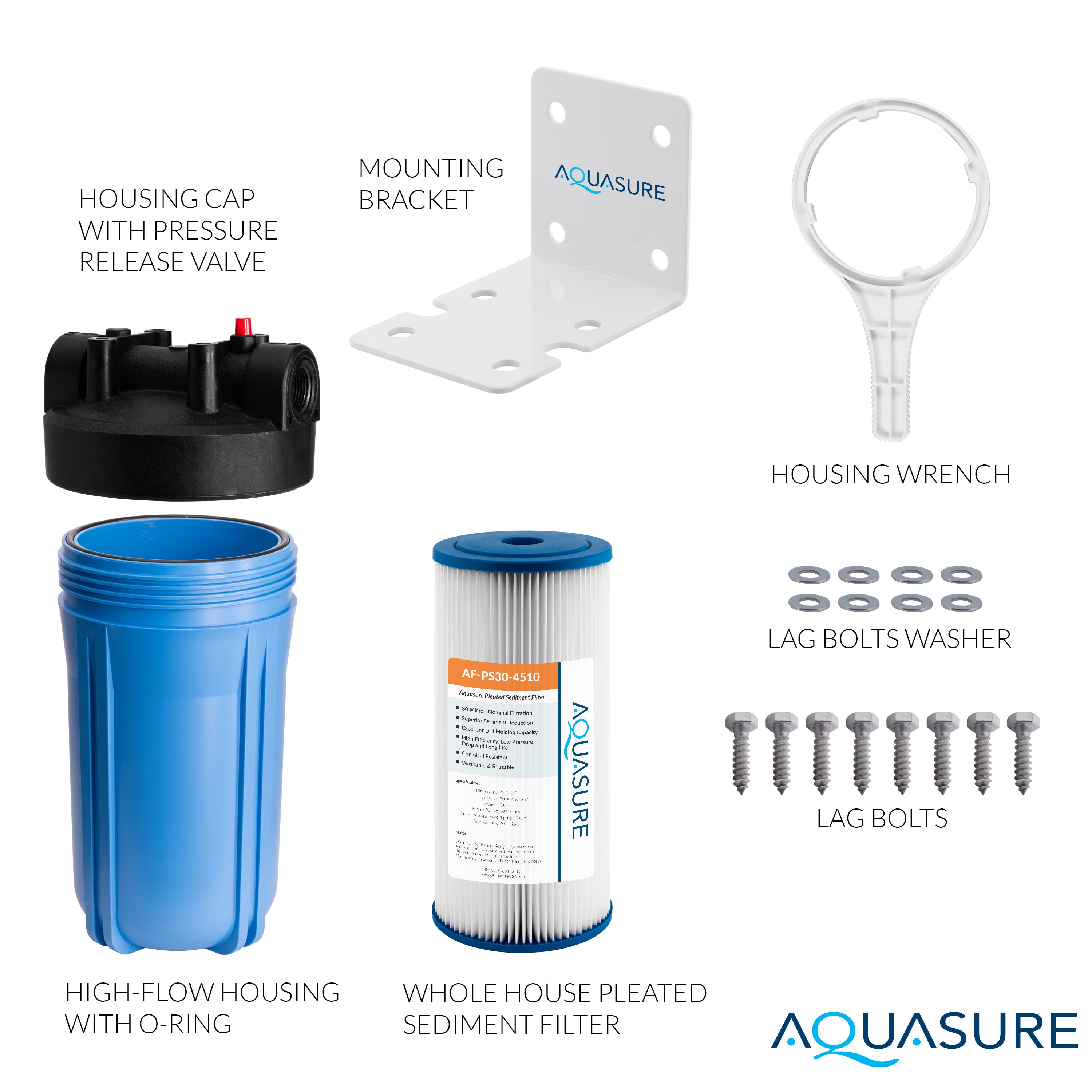 Fortitude V Series | 10" Whole House Pleated Sediment Filter - 30 Micron