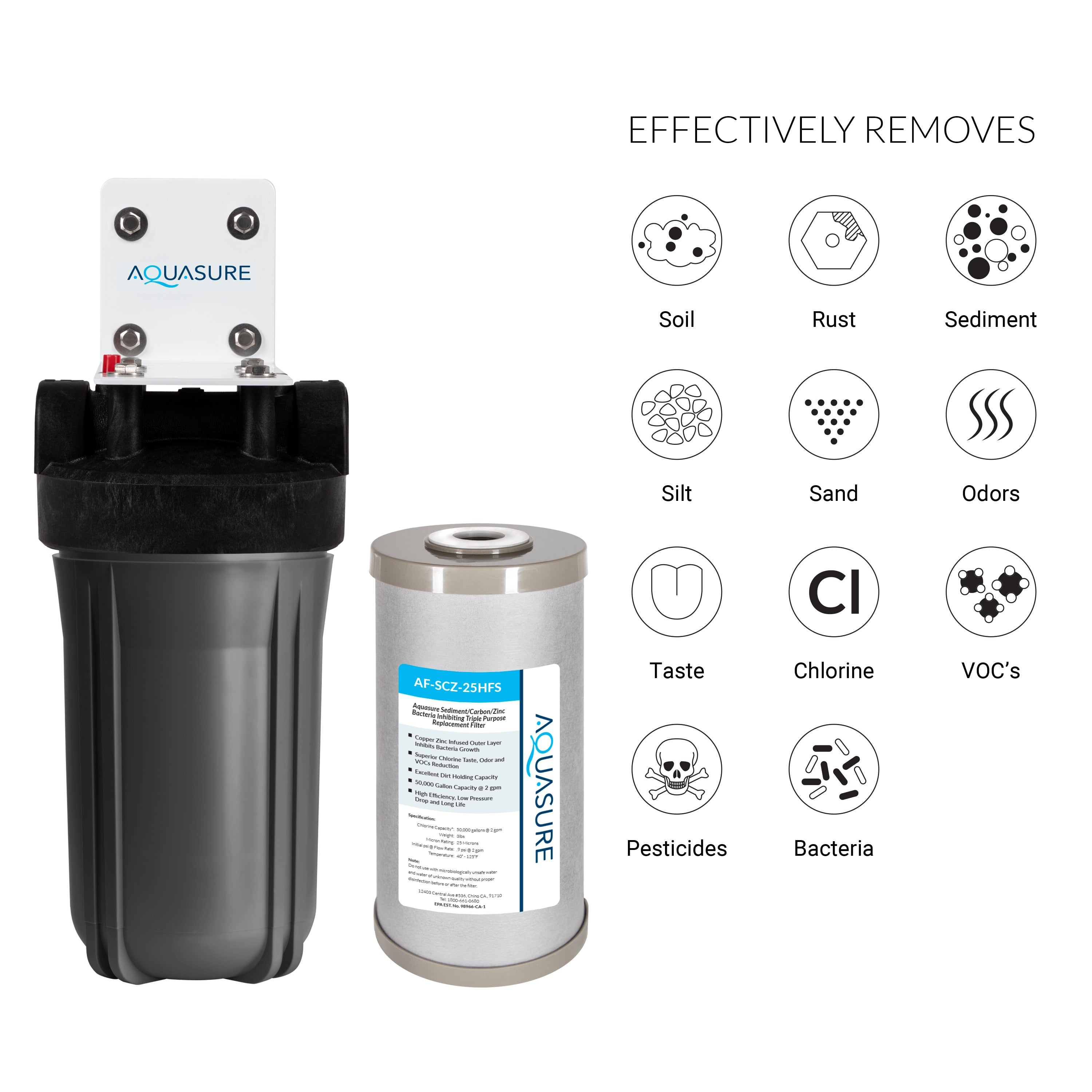 Signature Elite | Whole House Water Filter Bundle with 64,000 Grains Softener w/ Fine Mesh Resin, 75 GPD Reverse Osmosis System & Triple Purpose Pre-Filter