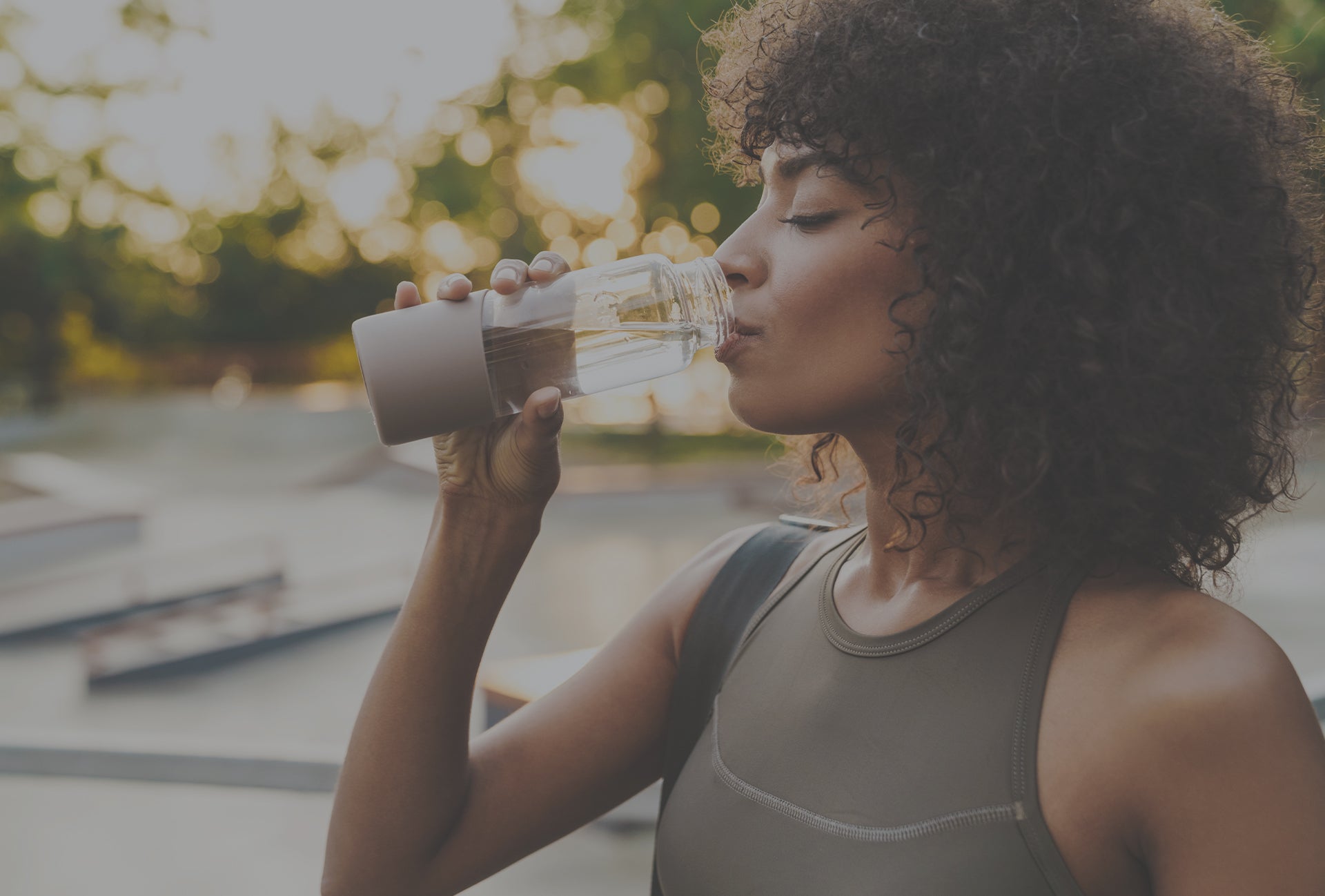 Women drinking water