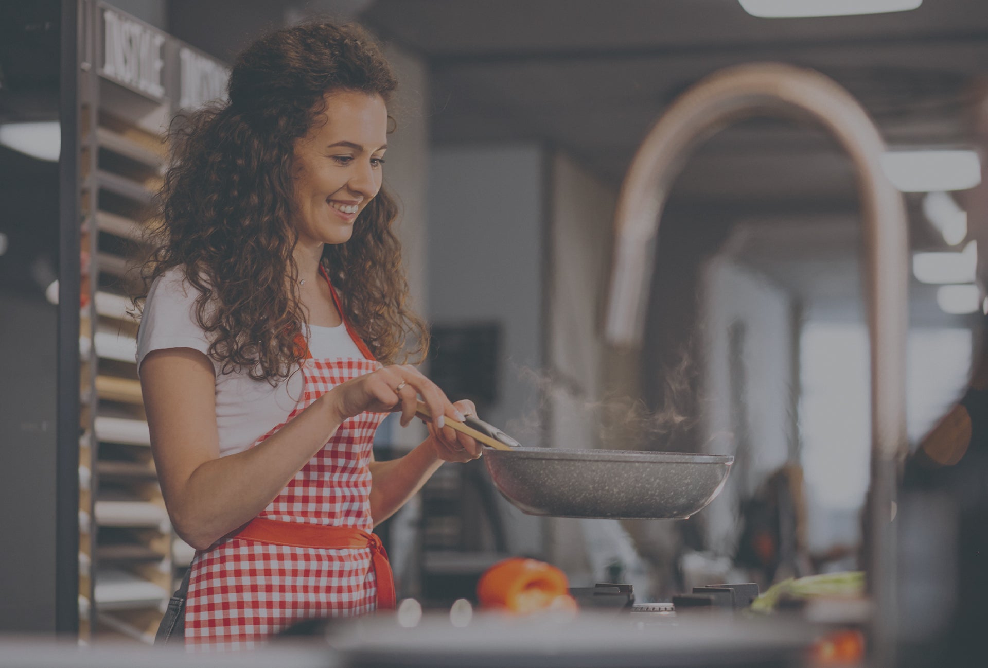 women cooking  in kitchen