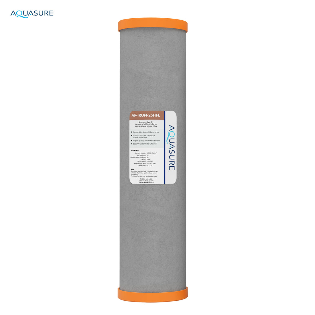 Aquasure Fortitude Series Iron Removal Replacement Cartridge - 100K