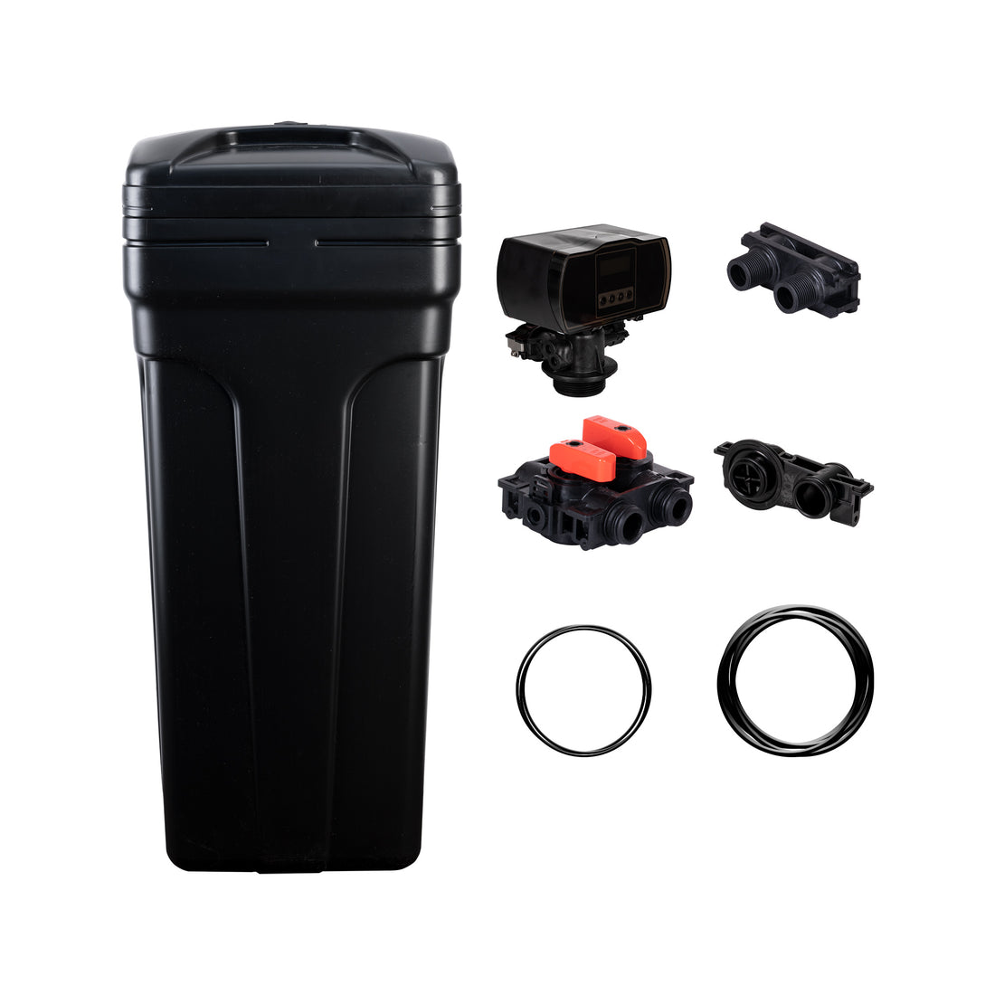 Aquasure Water Softener Brine Tank with Digital Control Head and Accessories