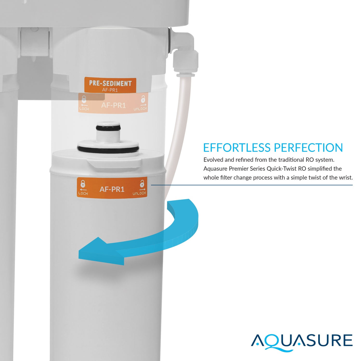 Premier Pro Series | 4-Stage Reverse Osmosis Water Filtration System with LED Faucet, 100 GPD