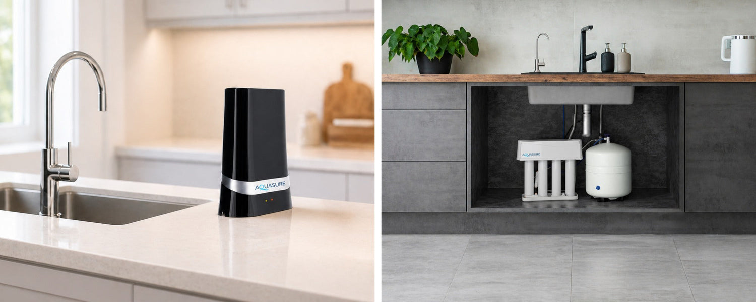 Countertop Vs. Under Sink Reverse Osmosis System: Which Water Filtration Model Is Better?