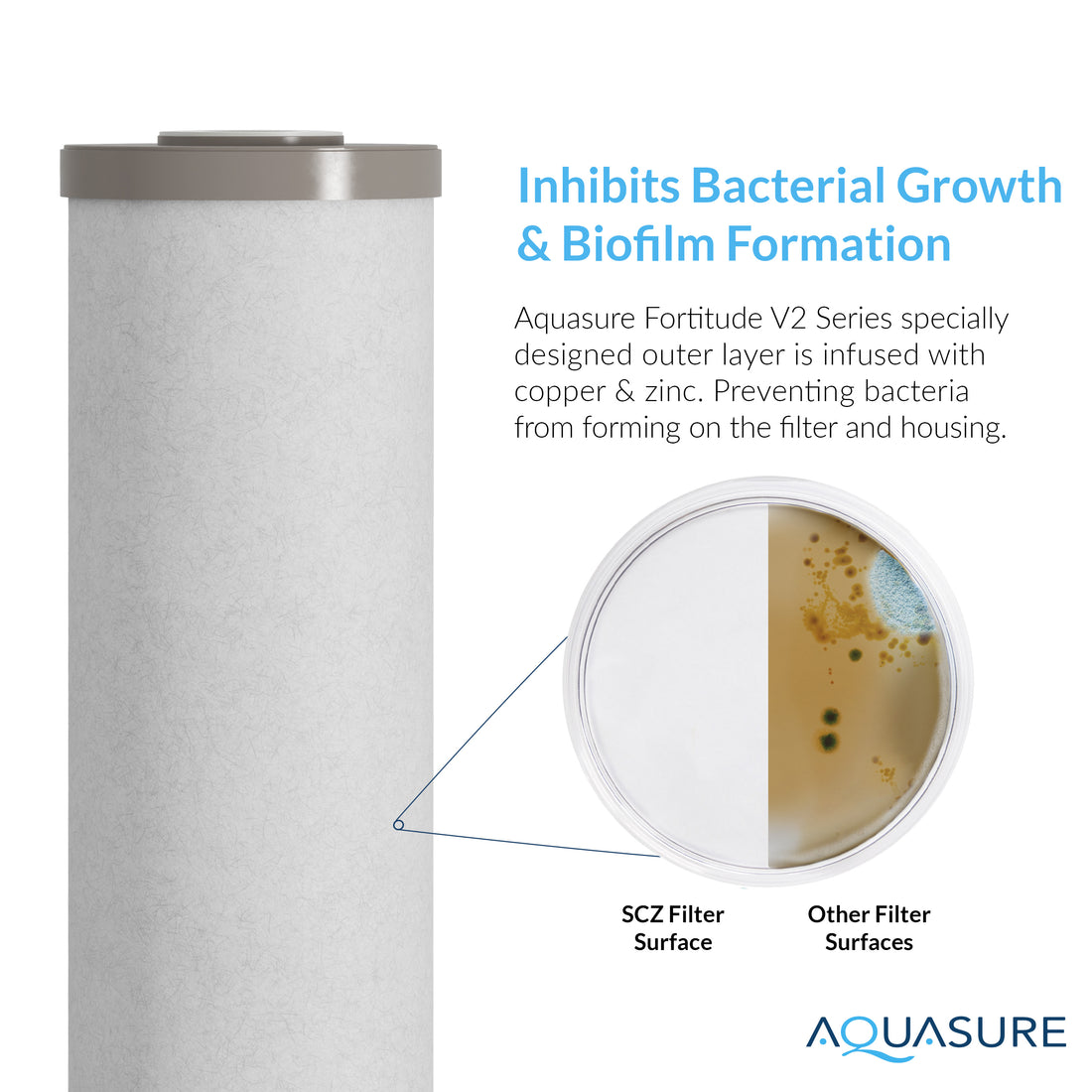 Fortitude V2 Series | Sediment/Carbon/Zinc Inhibiting Triple Purpose Replacement Filter - Large (2-Pack)