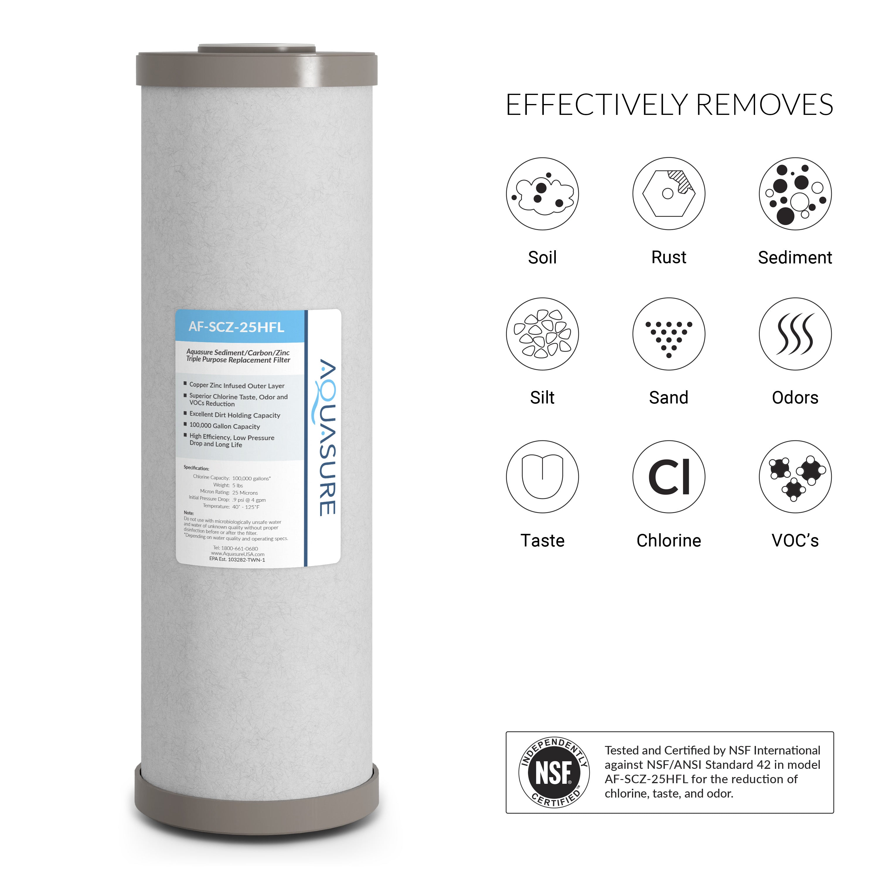 Fortitude V2 Series | Large Triple Purpose Sediment, Carbon & Zinc
