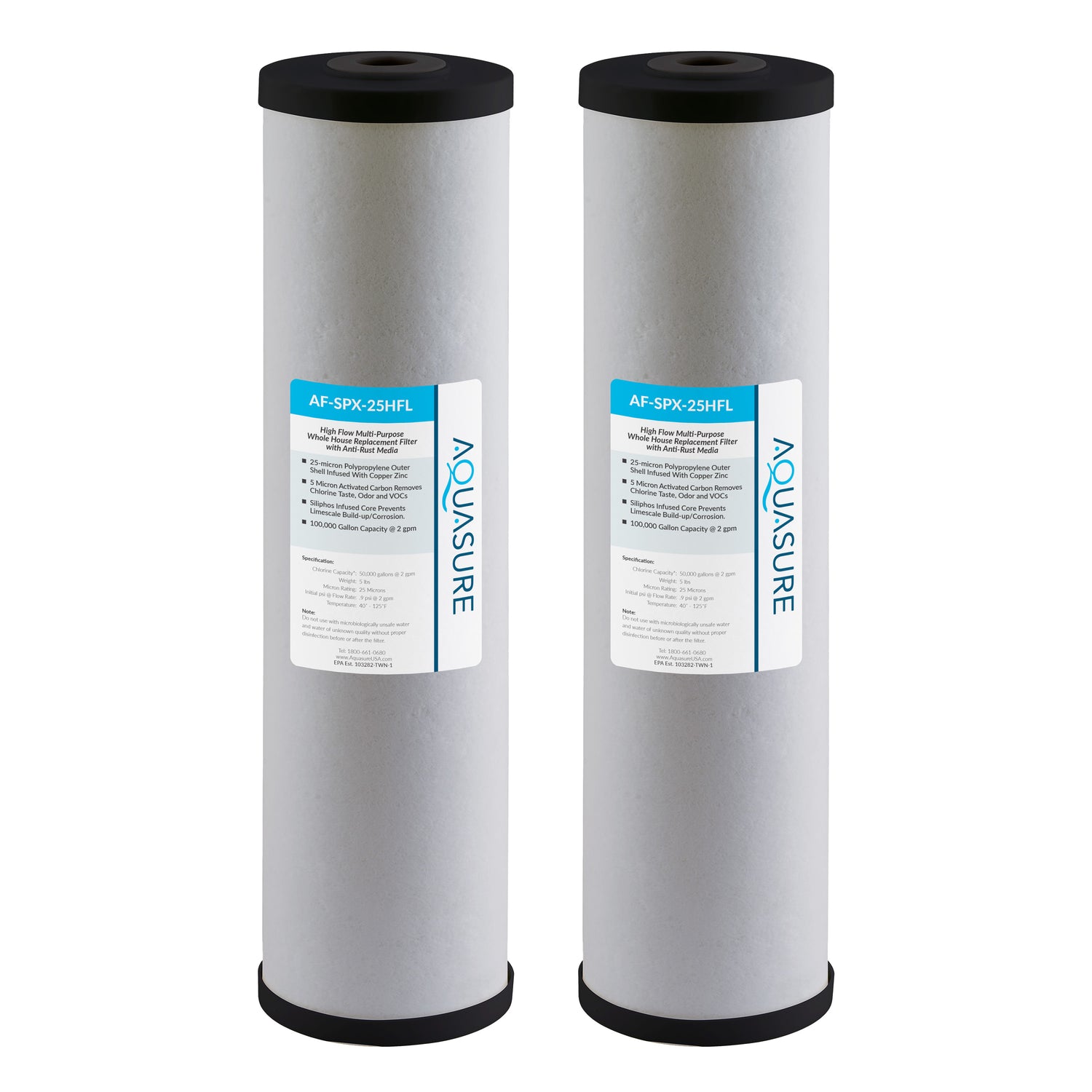 Fortitude V2 Multi-Purpose Replacement Filter Cartridge with Siliphos - Large (2-Pack)