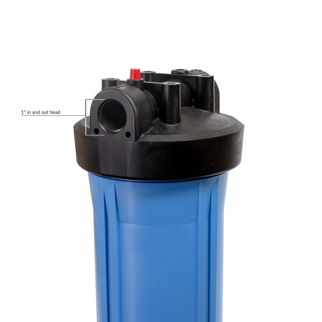 Aquasure Fortitude Series High Flow Housing and CAP - Blue, 10in and 1in NPT