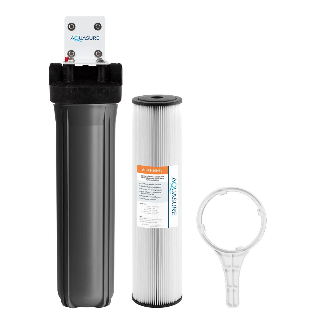 Fortitude V2 Series | Whole House Pleated Sediment Filter - 30 Micron Large Size