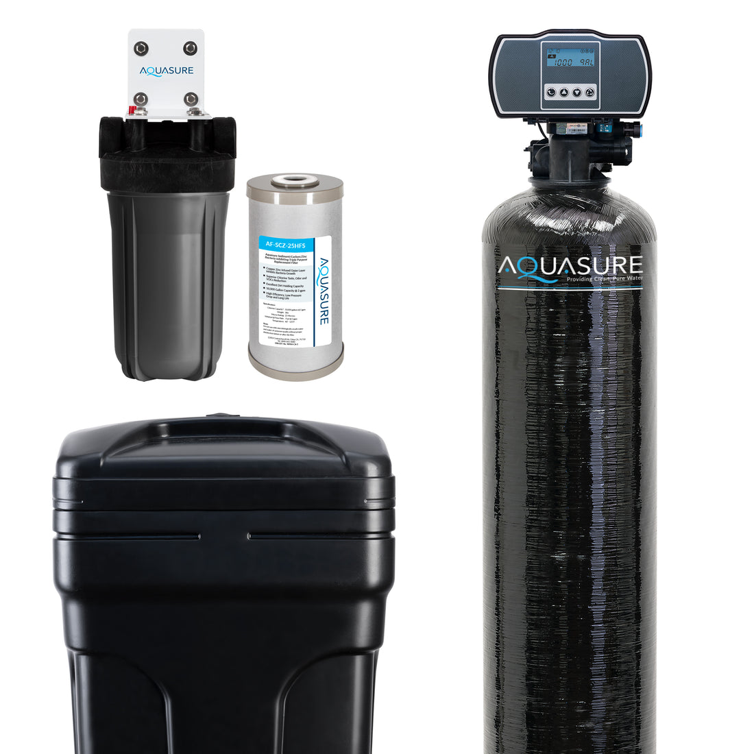 Harmony Series | 48,000 GRAINS Water Softener &amp; Triple Purpose Pre-Filter