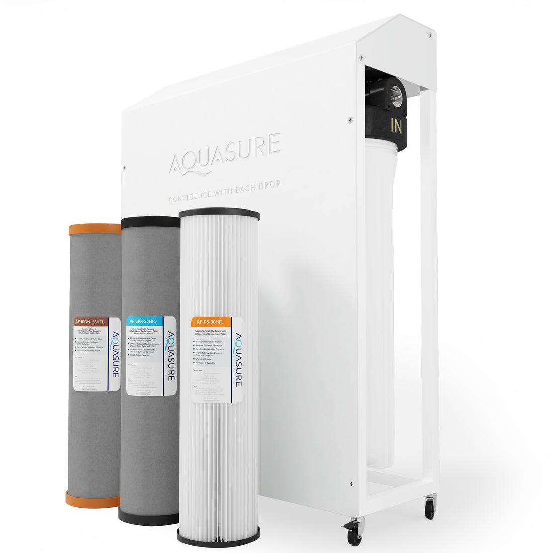Aquasure Fortitude Series Triple Stage Iron Filtration System - 100K