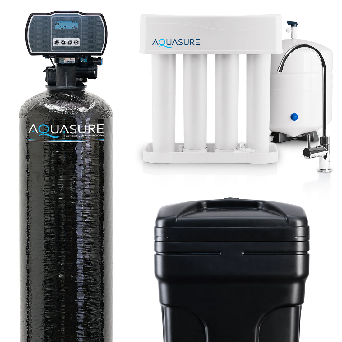 Harmony Series | 48,000 Grains Whole House Water Softener &amp; 75 GPD Reverse Osmosis System Bundle