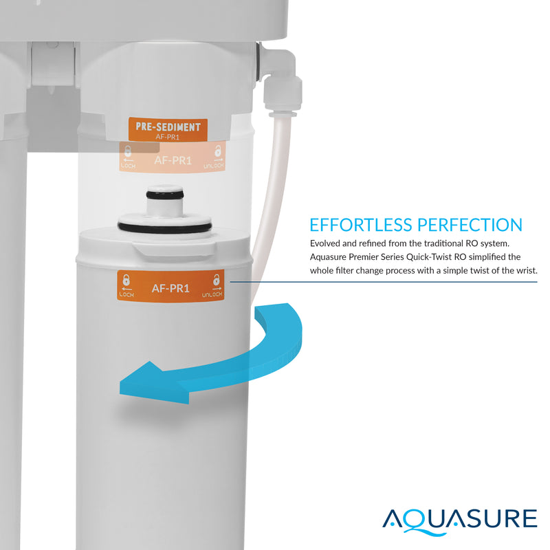 Premier Advanced 4-Stage Reverse Osmosis Water Filtration System with Alkaline Remineralizing Filter, 75 GPD