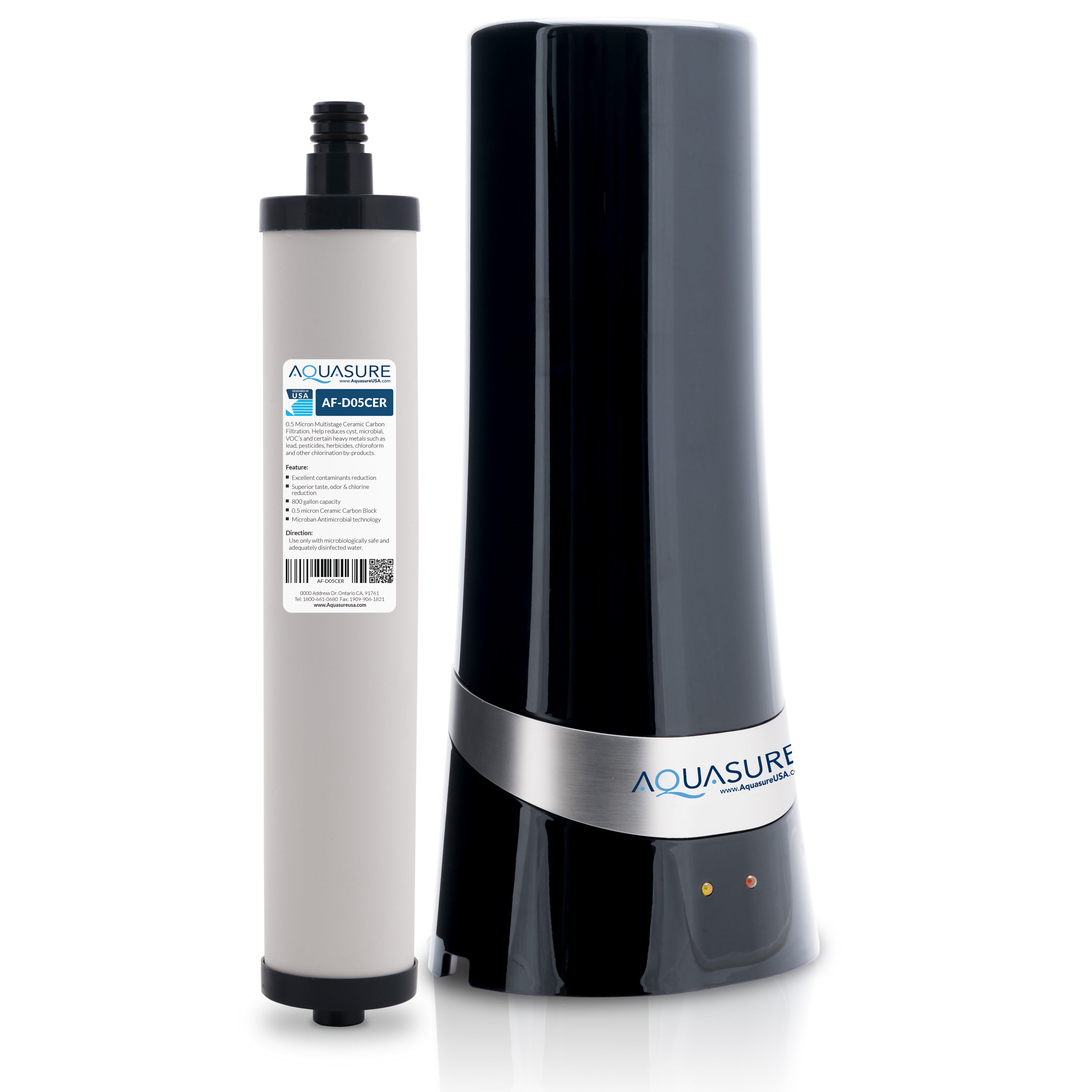 Aquasure Dash Countertop Water Filter W 0 5µ Micro Ceramic Carbon